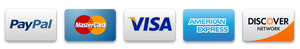 Paypal visa mastercard discover and discover network are shown